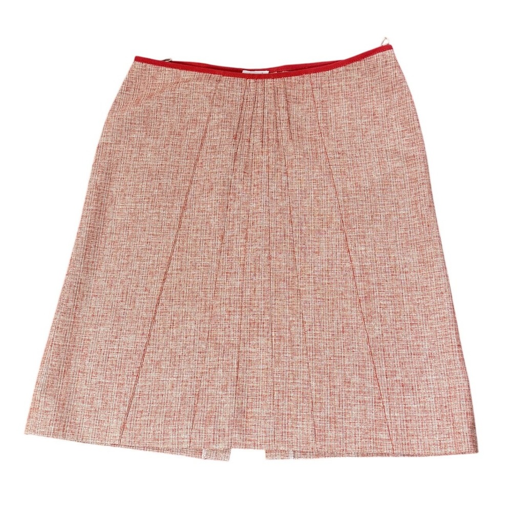Gunex Brunello Cucinelli Textured Cotton Blend A-Line Skirt Ss 10 Preppy Luxury